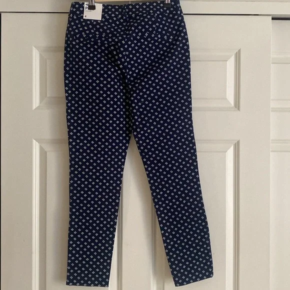 OLD NAVY Pixie High Rise Pants Size 4 NWT Secret-Slim Pockets Cotton Blend Navy - Picture 2 of 15